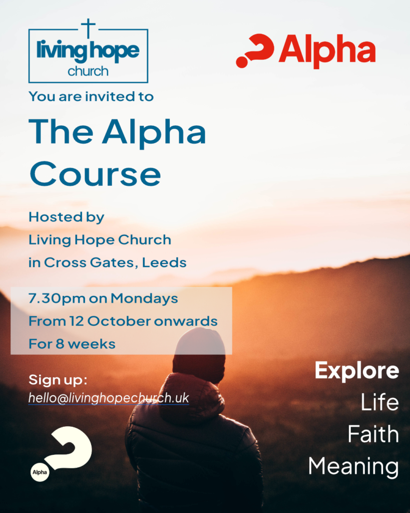 Cross Gates Leeds The Alpha Course October 2026
