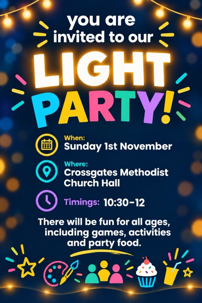 Living Hope Church Light Party 1 November 2026